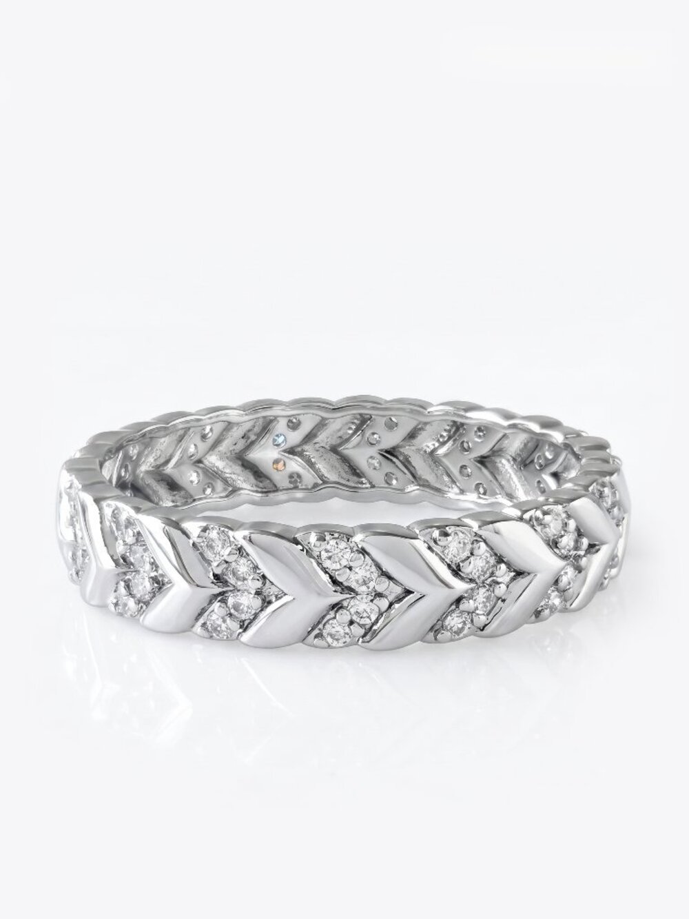 Croissant Twist Rope Band Stackable Ring, Charmed Aroma Bohemian